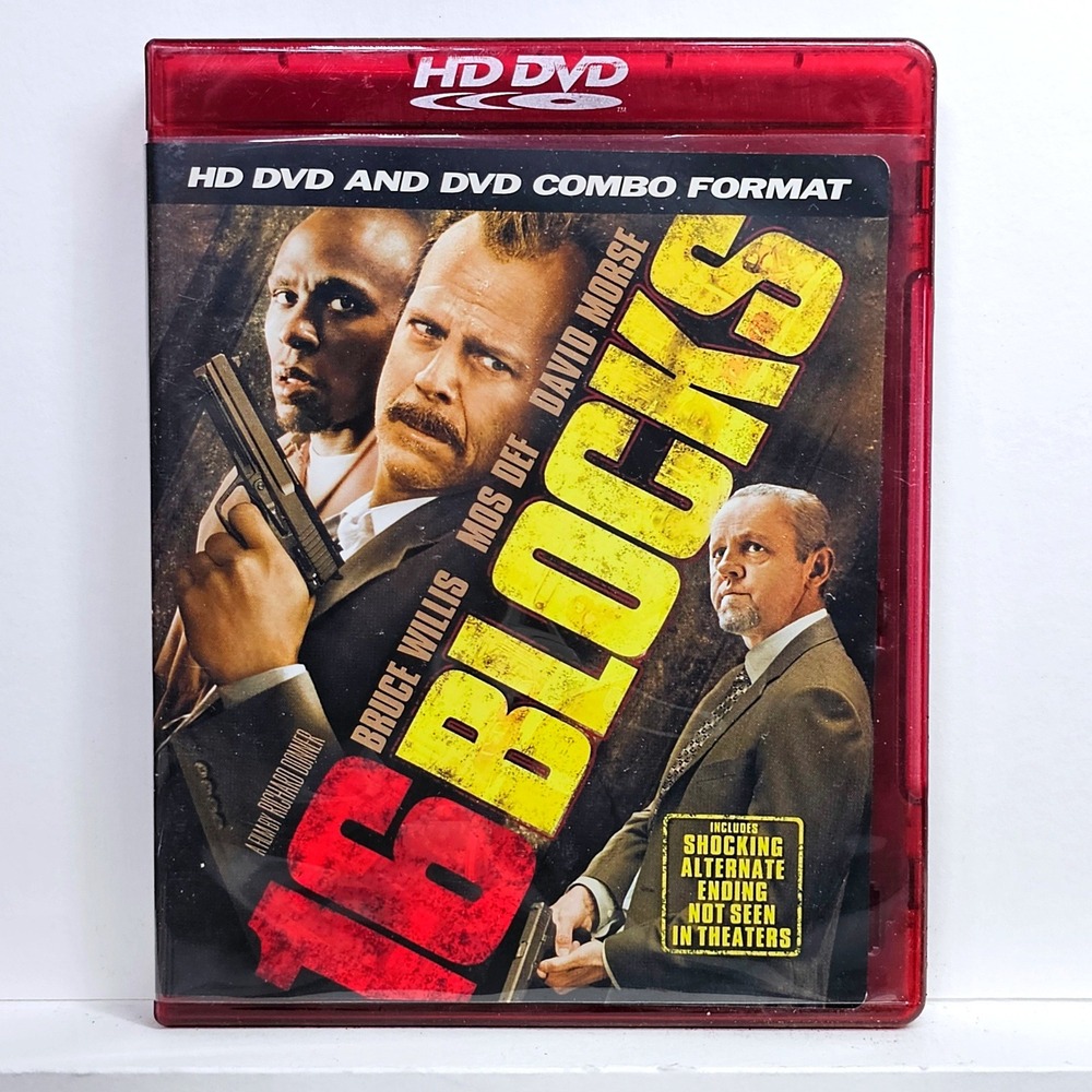 16 Blocks Bruce Willis Mos Def HD DVD DVD Combo Action Thriller‎ Special Edition